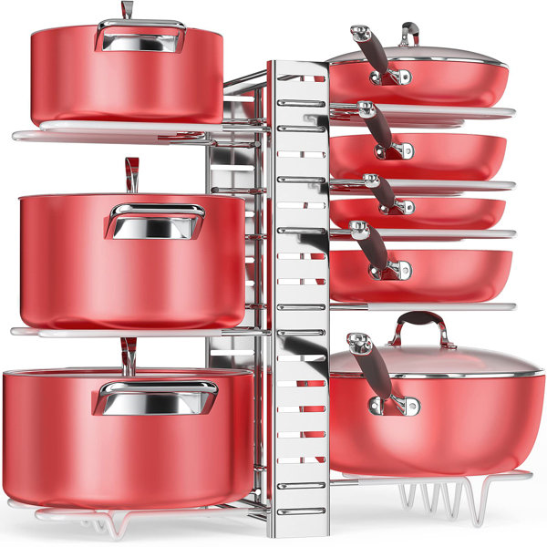 Prep & Savour Iron Rectangle Countertop / Pot Rack Wayfair